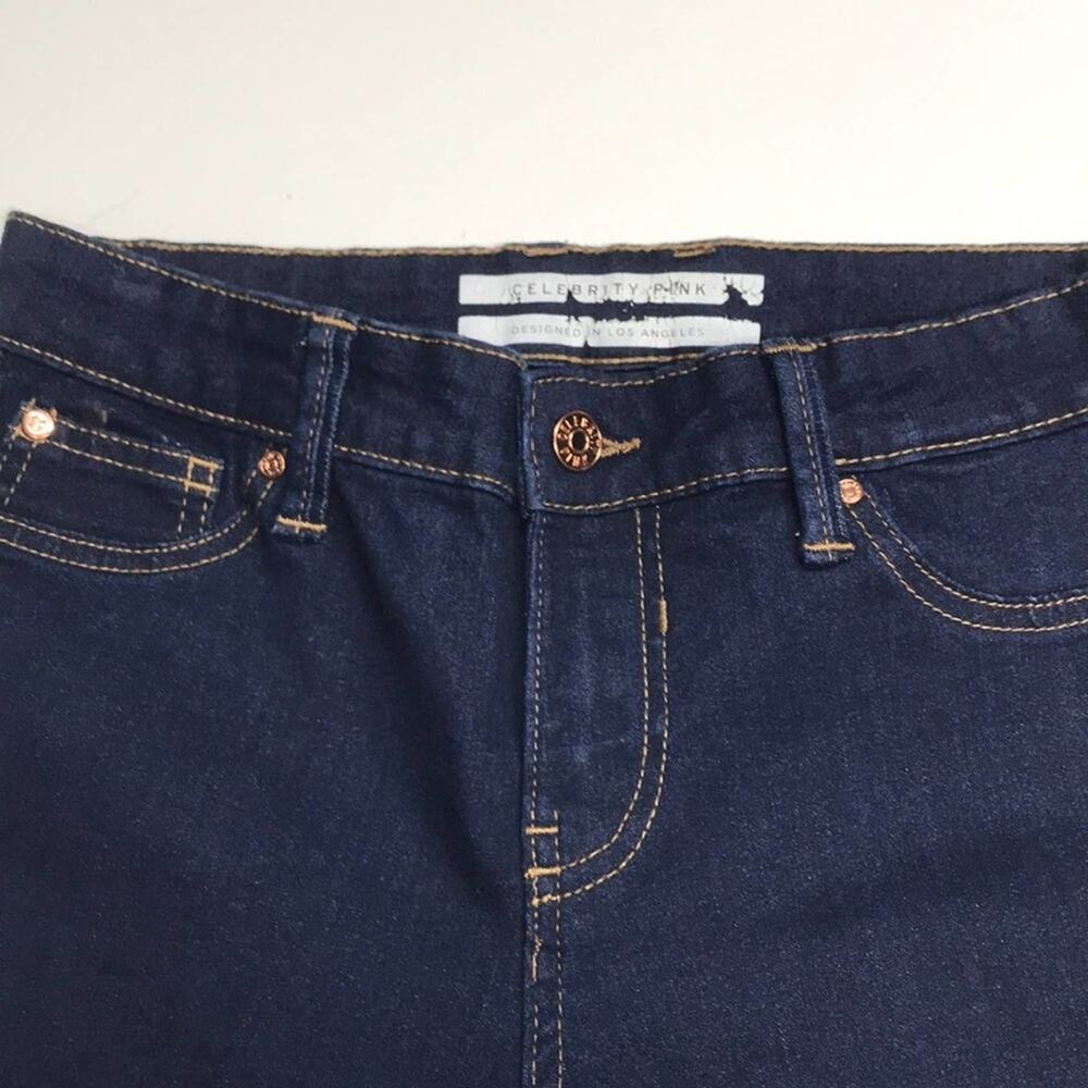 CELEBRITY PINK Womens 3/26 Curvy Skinny Blue Jeans